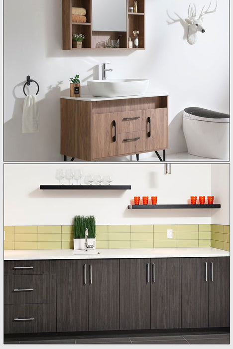 Modern Kitchen Cabinet Pulls Black Drawer Handles