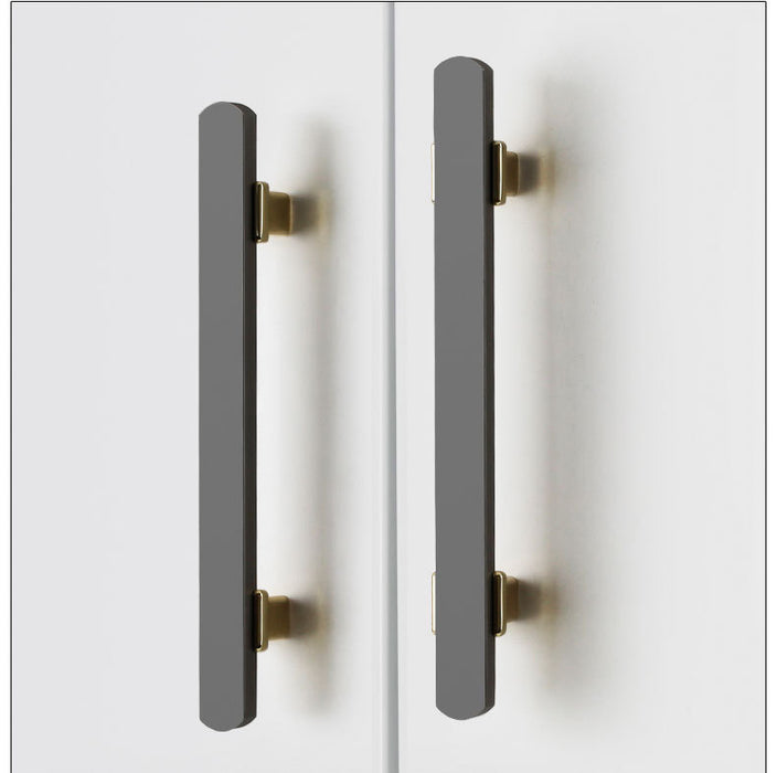 Modern Dark Grey Kitchen Cabinet Handles