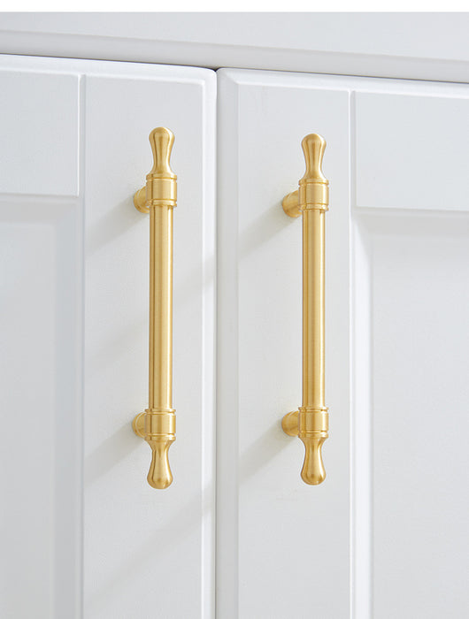 Modern Solid Brass Drawer Pulls Gold Brass Cabinet Handles