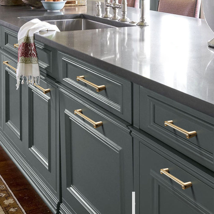 black cabinet handles