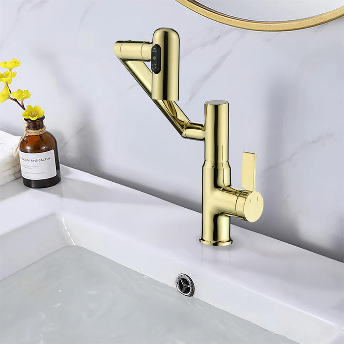 Intelligent Digital Display Bathroom Hot And Cold Basin Faucet