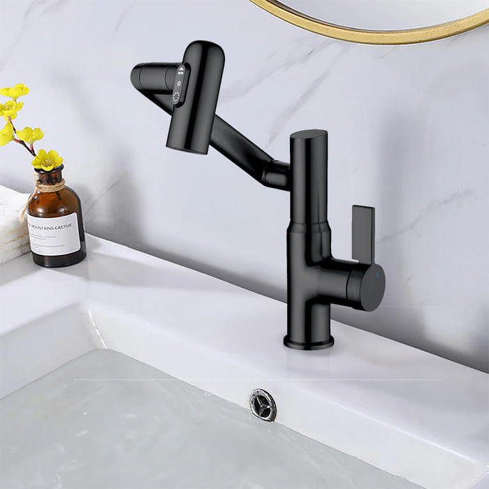 Intelligent Digital Display Bathroom Hot And Cold Basin Faucet