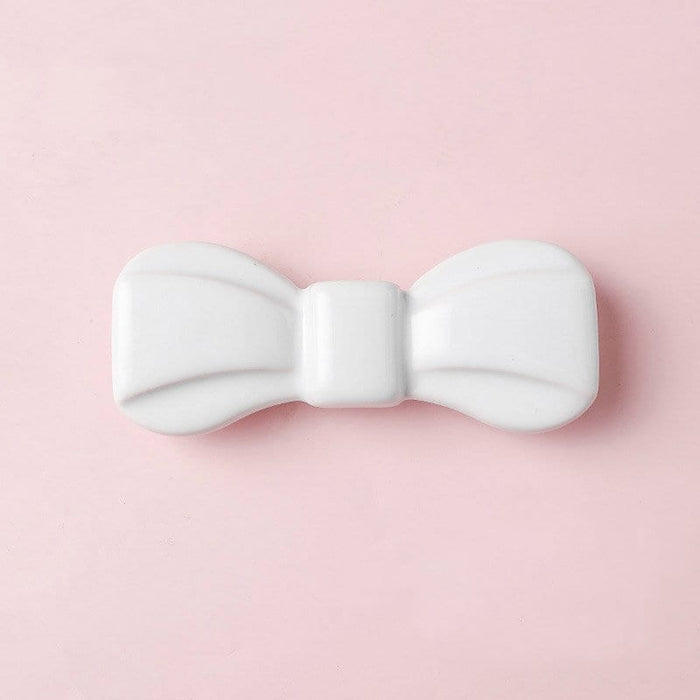 Colorful Bow Handles 3.75" Cute Ceramic Cabinet Knobs