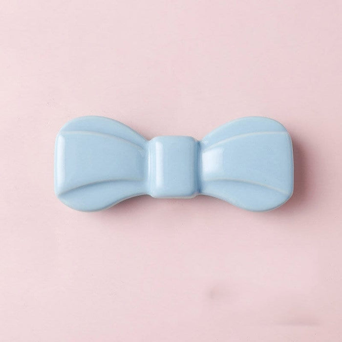 Colorful Bow Handles 3.75" Cute Ceramic Cabinet Knobs