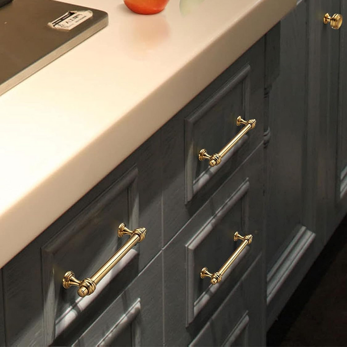 Solid Zinc Round Drawer Cabinet Pulls