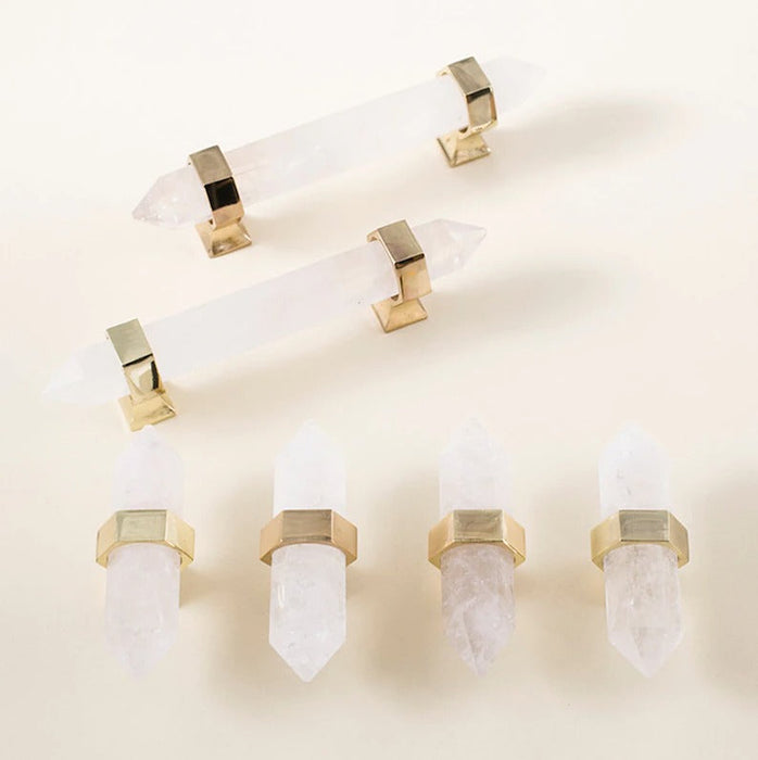 Luxury Natural Crystal Cabinet Handles and Dresser Knobs