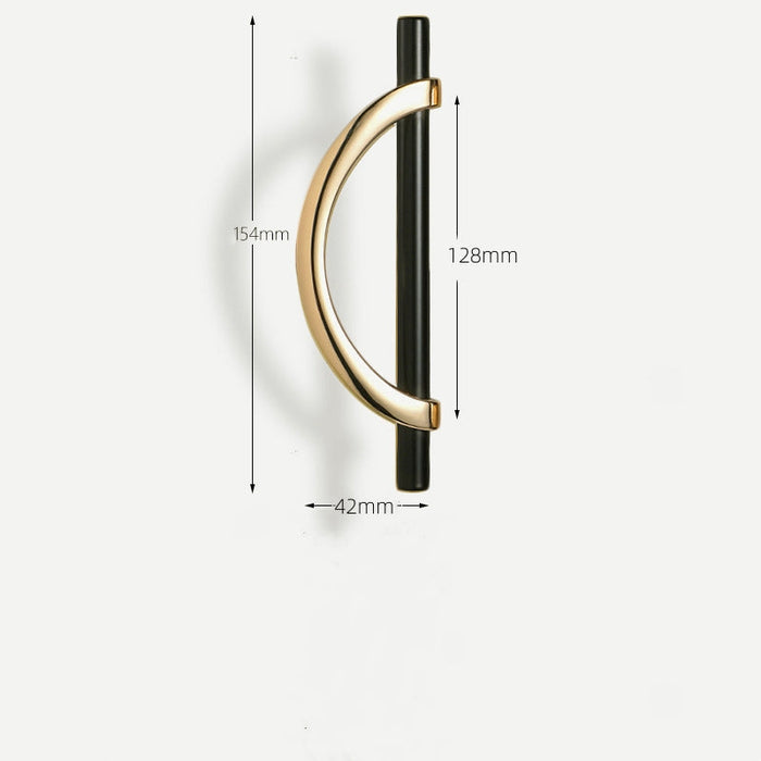 Black & Gold Luxury Modern Minimalist Cabinet Handles