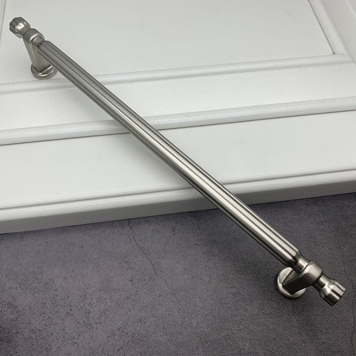 Modern T-Bar Silver Cabinet Handles