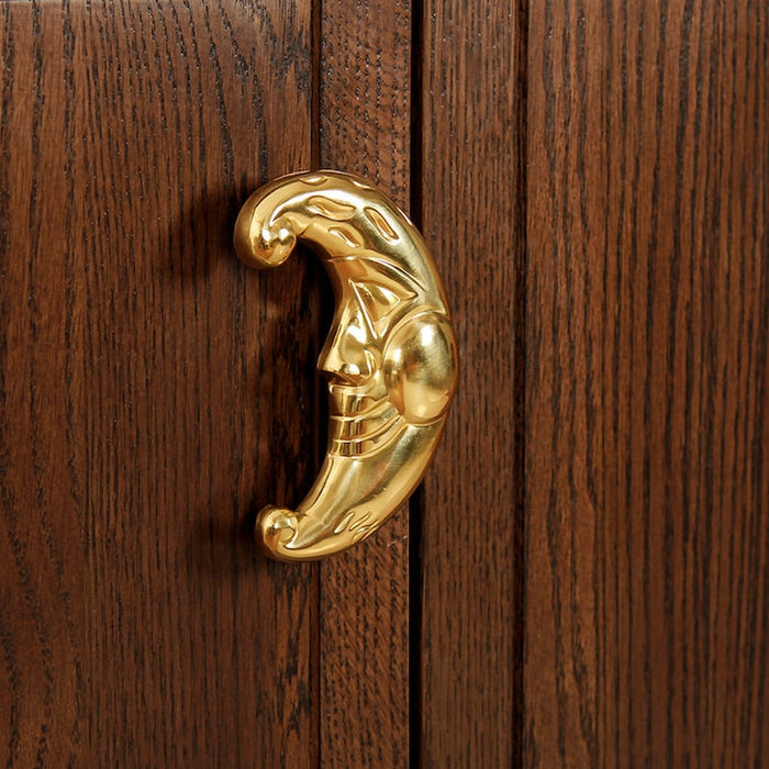 Sun Moon brass knobs and Pulls