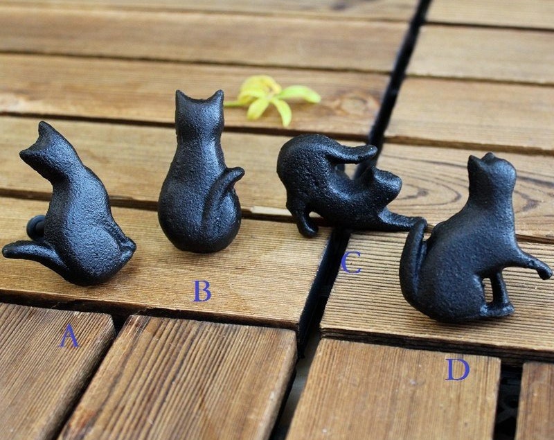 Cat Knobs Handles Drawer Knobs Dresser Knobs