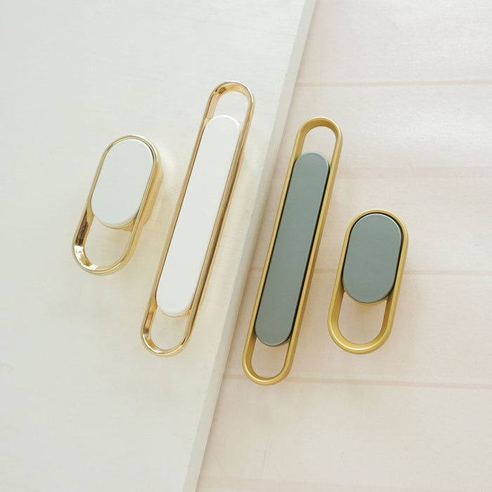 brushed gold kitchen handles