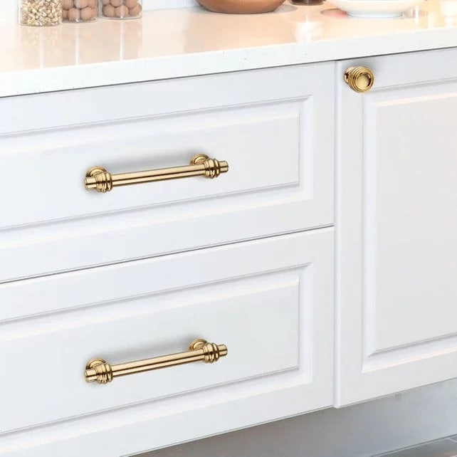 Solid Zinc Round Drawer Cabinet Pulls