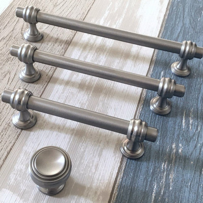 Solid Zinc Round Drawer Cabinet Pulls