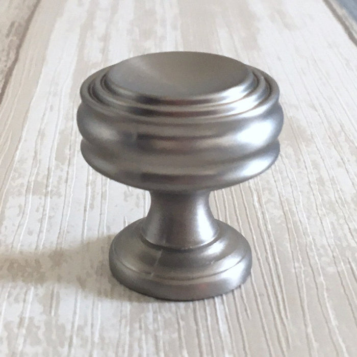 Solid Zinc Round Drawer Cabinet Pulls