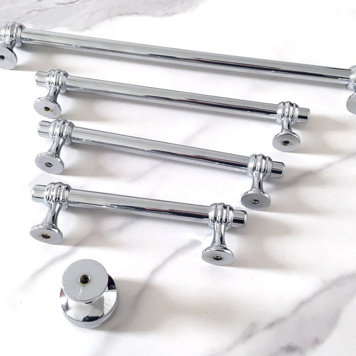 Solid Zinc Round Drawer Cabinet Pulls